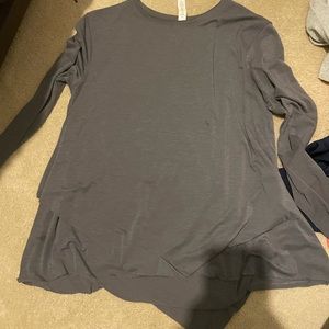 Lulu shirt is flowy towards bottom